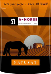 Produktbild von NATUSAT A-Horse Pferdefutter mit Glucosamin, MSM, Chondroitin und L-Lysin - 2100 g