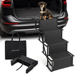 Produktbild von Navaris Faltbare Auto-Hundetreppe 4-stufig - 1 Stk.