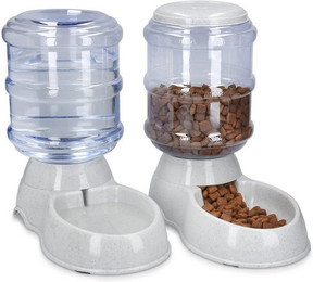 Produktbild von Navaris Futterautomat und Wasserspender für Haustiere - 2 x 3,8 l