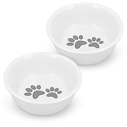 Produktbild von Navaris Futternapf Set für Katzen und kleine Hunde 2er Keramik - 2 x 380 ml