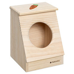 Produktbild von Navaris Holz Heuspender für Kaninchen und Kleintiere