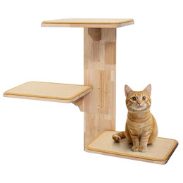 Produktbild von Navaris Katzen Kletterwand mit 3 Plattformen und Sisalmatten