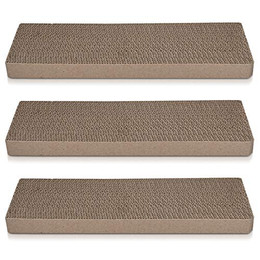 Produktbild von Navaris Katzen Kratzbrett 3er Set aus Karton