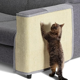 Produktbild von Navaris Kratzmatte für Katzen mit Sisal- und Leinenfläche - 60 cm