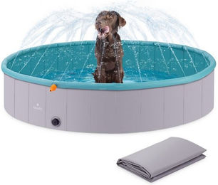 Produktbild von Navaris XL Hundepool faltbar mit Sprinkler