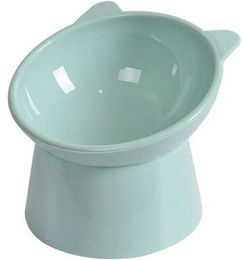 Produktbild von Neuer Futternapf für Haustiere, Katzen und Hunde, hochgestellter Hundenapf, 45° Nackenschutz, Futternapf für Katzen und Haustiere, Wassernapf mit Umkippschutz, binauraler Futternapf für Haustiere grün