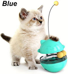 Produktbild von Neuer lustiger Katzenstab Katzenspielzeug Tumbler Futterleckball Katze Langeweile vertreiben Tumbler Haustierbedarf Allein spielen mit Futterspender