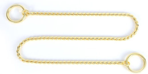 Produktbild von New Metal Snake Chain Hundehalsband gedreht 4mm x 50cm - 50 cm
