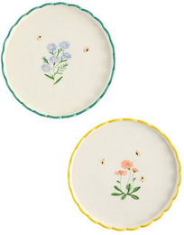 Produktbild von Next Geschirr Maisie Beilagenteller mit floralem Muster, 2er-Set, Steingut