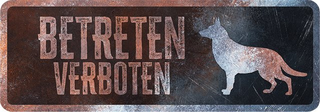 Produktbild von Niederländisches Collie-Warnschild D&D Home