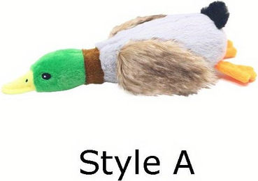 Produktbild von Niedliche Plüsch Enten Hunde Quietschspielzeug Lustiges Haustier Spiel Interaktives Kauspielzeug für Kleine Mittelgroße Hunde Haustierbedarf Zubehör