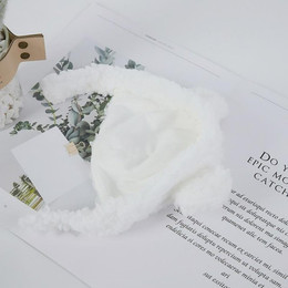 Produktbild von Niedlicher Bär mit Kapuze, Kaninchen, Haustier, Katze, Hund, Zubehör, Cosplay, Katzenmütze, Winter, schöne Neujahrs-Kopfbedeckung für Welpen, weicher Samt, Haustierbedarf Uniform size