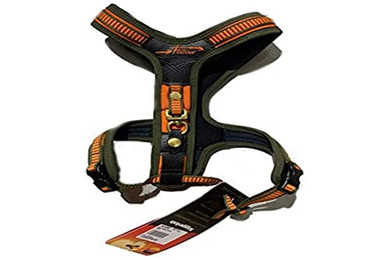 Produktbild von Niggeloh Hundeführgeschirr Follow Orange-Oliv XS