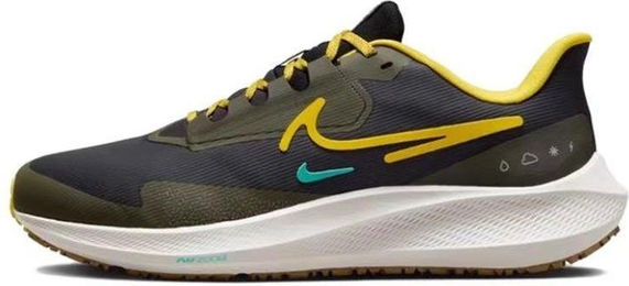 Produktbild von Nike Air Zoom Pegasus 39 Shield Schwarz Vivid Sulfur Herren Sneaker Light-Bone Goldbeige FV8107-070 41