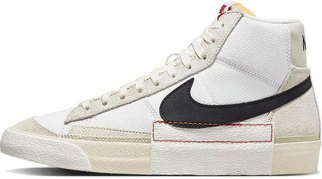 Produktbild von Nike Blazer Mid 77 Pro Club Remastered - Light Bone Black Herren-Sneaker Weiß Summit-White DQ7673-100 42
