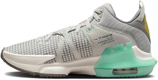 Produktbild von Nike LeBron Witness 7 Flat Pewter Mint Herren Sneaker Grau Light-Bone Phantom DM1123-006 40