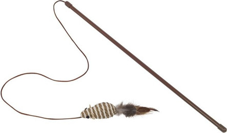 Produktbild von Nobby Angel mit Rasselmaus und Federn