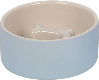 Produktbild von Nobby Anti-Schling-Napf Bone grau/creme