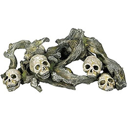 Produktbild von Nobby Aqua Ornaments Holz mit Totenköpfen