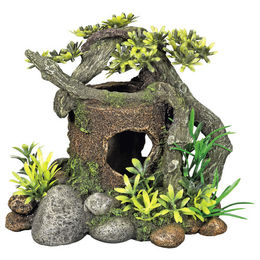 Produktbild von Nobby Aqua Ornaments Holz mit Versteck und Pflanzen - 1 Stk.