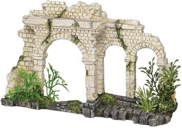 Produktbild von Nobby Aqua Ornaments Mauer mit Bögen mit Pflanzen - 1 Stk.