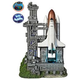 Produktbild von Nobby Aqua Ornaments Raumschiff mit Startrampe LED