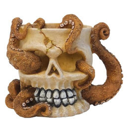 Produktbild von Nobby Aquariendekoration Aqua Ornaments Totenkopf mit Oktopus