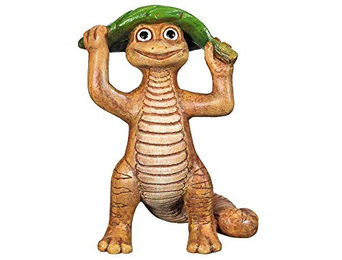 Produktbild von Nobby Aquariendekoration Eidechse mit Blatt