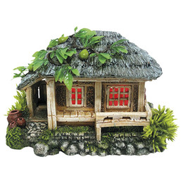 Produktbild von Nobby Aquariendekoration Holzhaus mit LED