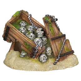 Produktbild von Nobby Aquariendekoration Kiste mit Totenköpfen - 1 Stk.