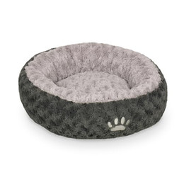 Produktbild von Nobby Donut SEOLI Hundebett dunkelgrau/hellgrau Ø 60 cm