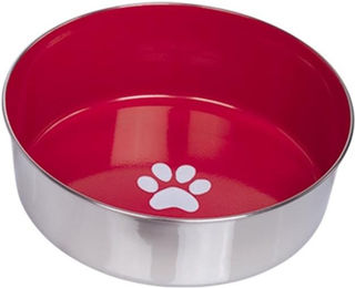 Produktbild von Nobby Edelstahlnapf Heavy Paw rutschfest rot - 2,7 l