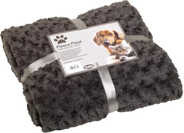 Produktbild von Nobby Fleece Plaid Super Soft grau M 100 x 150 cm
