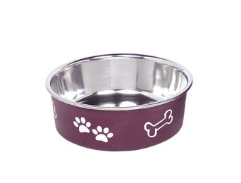 Produktbild von Nobby Futternapf Edelstahlnapf Fusion, rutschfest, rot - 0,5 l