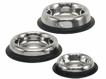 Produktbild von Nobby Futternapf Edelstahlnapf Royal flach rutschfest - 0,2 l