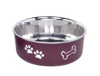 Produktbild von Nobby Futternapf Fusion aus Edelstahl, rutschfest, rot - 0,94 l