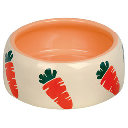 Produktbild von Nobby Futternapf Keramik Futtertrog Carrot beige/orange