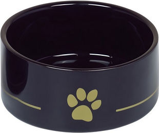 Produktbild von Nobby Futternapf Keramik Golden Paw schwarz