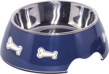 Produktbild von Nobby Futternapf Melamin Napf Bone blau
