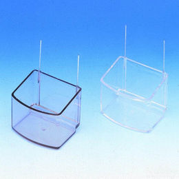 Produktbild von Nobby Futternapf Papageiennapf rechteckig transparent