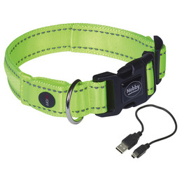 Produktbild von Nobby Halsband Flash Mesh neongelb Größe M-L