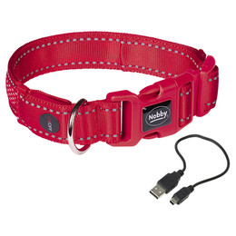 Produktbild von Nobby Halsband Flash Mesh rot S-M