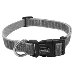 Produktbild von Nobby Halsband Full Reflect grau Größe M-L Breite 20 mm