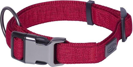 Nobby Halsband Linen Deluxe rot – Bild 1 von 3