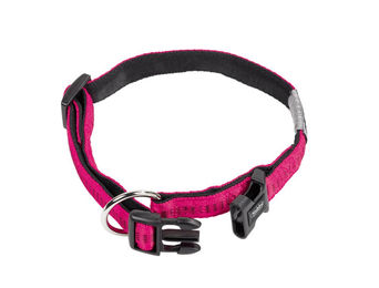 Nobby Halsband Soft Grip fuchsia/schwarz – Bild 1 von 3