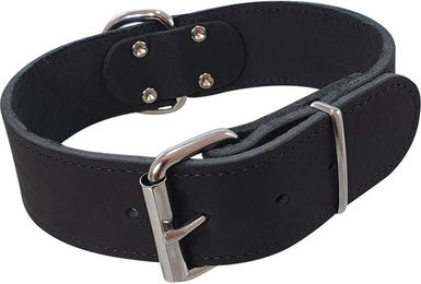 Produktbild von Nobby Halsband Tabil aus Fettleder schwarz Größe L-XL