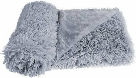 Nobby Hunde Hundedecke Fleece Plaid Esla hellgrau, Maße: 100 x 150 cm – Bild 1 von 2
