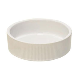 Produktbild von Nobby Hunde Keramik-Napf Rilla weiß, Maße: 14 x 4,5 cm