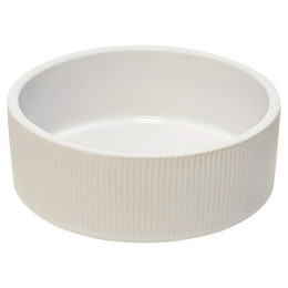 Produktbild von Nobby Hunde Keramik-Napf Rilla weiß, Maße: 16 x 6 cm