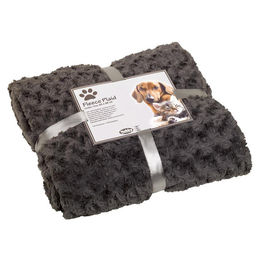 Produktbild von Nobby Hundedecke Fleece Plaid Super Soft grau Größe L